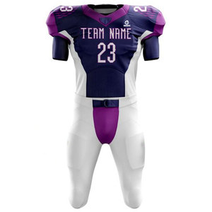 Uniforme de Fútbol Americano de Último Diseño, Personalizado, Transpirable, Estampado, de Manga Corta, Talla Grande, 100% - Product Image 2