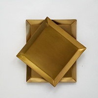 Elegante Gouden Antieke Opladerplaat Van Topkwaliteit Trouwschotel Met Grote Plaat Decoratieve Messing Oplader Platen