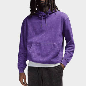 High Quality 100% Cotton Acid Wash Blank <b>Oversize</b> <b>Hoodie</b> <b>Men</b> Winter Street Wear Fashion Custom <b>Men</b> Hoodies and Sweatshirt - Product Image 2