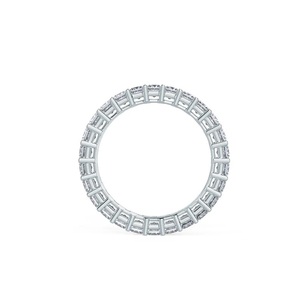 14k solide blanc laboratoire cultivé diamant bande princesse coupe laboratoire cultivé diamant bijoux éternité pleine bande bijoux F couleur VS1 clarté - Product Image 3