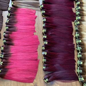 Venta caliente de alta calidad 100% vietnamita Virgen Remy Extensiones de cabello humano crudo 30 pulgadas Paquetes de trama de piel de alto grado - Product Image 1