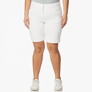 Offre Spéciale Short taille haute pour femmes Short respirant décontracté personnalisé de grande taille avec fermeture à la taille élastique et poches pour femmes - Product Image 2