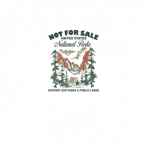 T-shirt à manches longues en coton unisexe, col rond, respectueux de l'environnement, ne se vend pas, soutient les parcs nationaux et les territoires publics - Product Image 3