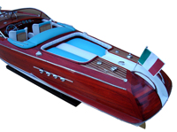 RIVA AQUARAMA-BARCOS MODELO DE MADERA/BARCO DE VELOCIDAD LISTO PARA RC/MUEBLES PARA EL HOGAR DE ALTA CALIDAD
