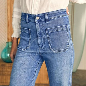 Wholesale Women Wide <b>Jeans</b> Pants Sportswear Wide <b>Jeans</b> Pants Winter Use Women Wide <b>Jeans</b> Pants for Sale Online - Product Image 4