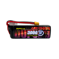 Batterie Lipo de haute qualité 3000 mAh 3S/4S/6S/12S 25C 3.7V 3.8V 4.2V 4.35V avec connecteur XT60 pour drone FPV et aéronef sans pilote