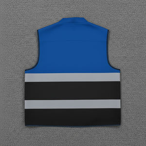 Chaleco de Seguridad para Hombre de 2 Tonos con Logotipo Personalizado, Reflectante, Impermeable, con LED Intermitente, de Malla, Alta Visibilidad, ANSI Clase 2, EN ISO 20471, OEM - Product Image 5