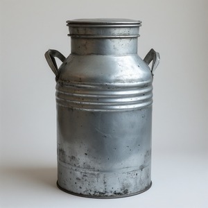 Bidon à lait galvanisé vintage avec finition noire mate Artisan fait à la main conçu pour des intérieurs décoratifs et fonctionnels - Product Image 5