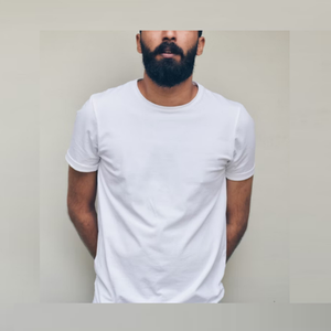 Camiseta 100% de algodón de gran tamaño pesada de marca personalizada para hombre tejido de punto transpirable liso BD bajo MOQ tallas grandes diseño en blanco - Product Image 5