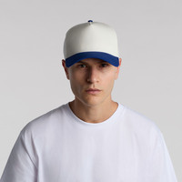 Vente en gros Chapeaux à cadre deux tons 5 panneaux brodés en 3D de haute qualité personnalisés Casquettes à cadre deux tons en coton pur de haute qualité