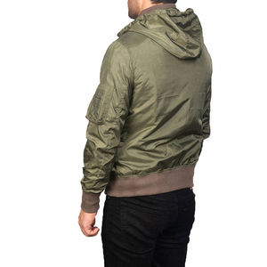 Veste bomber de baseball d'hiver pour homme avec logo personnalisé, col montant, imperméable, coupe-vent, confortable, personnalisable - Product Image 4