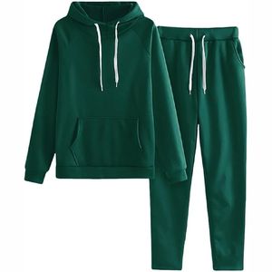 Nouveau 2025 Survêtement à capuche pour femme 100% coton de qualité supérieure Taille et couleur personnalisées Poids lourd solide pour l'hiver - Product Image 1