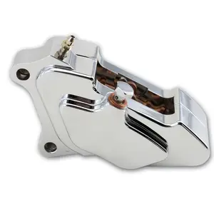 Billet Aluminum Brake Caliper Assembly Front Left Or Right Or Rear Left Or Right With 4-Piston 84-99 Or 00-07 Softail