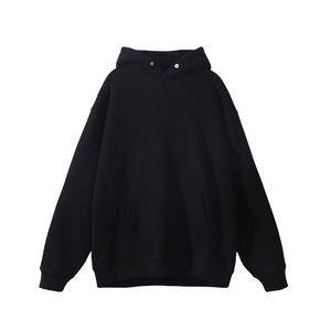Sweats à capuche lourds de haute qualité pour hommes cordes d'épaule de goutte respirantes surdimensionnées conception empilée lourde pour l'automne - Product Image 6