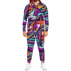 2025 hommes couleur unie imprimé survêtement hommes 2 pièces ensemble taux de gros OEM respirant pas cher prix sublimé survêtements pour unisexe - Product Image 1