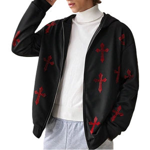 Sudaderas con Capucha Personalizadas de Alta Calidad, 100% Algodón, Felpa, Sudadera Básica Combinada, Impresión Personalizada con Logotipo, Sudaderas con Capucha con Cremallera para Invierno - Product Image 1