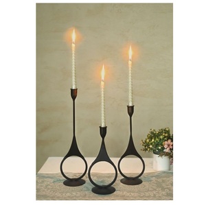 Portavelas de Metal y hierro de diseño elegante para boda, Navidad, hogar, Decoración de mesa, candelabros, soporte - Product Image 4