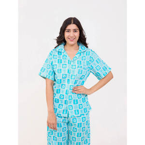 Ensemble de pyjama en coton modal respirant avec imprimé floral et taille élastique - Product Image 2