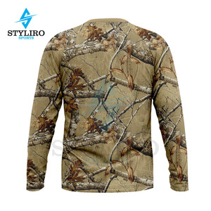 T-shirt de chasse tactique pour homme Real Tree - Manches longues, séchage rapide, respirant, polyester/coton, imprimé camouflage - Product Image 6