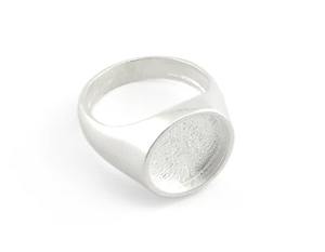 2025 anillo de ajuste de sello de buena calidad redondo 12mm plata brillante tamaño en blanco cabujón Base montaje joyería resina encontrar componente - Product Image 6