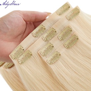 Extensions à clipser en cheveux humains vierges 100% vietnamiens, sans couture, prix de gros, fournisseur de choix, lots de cheveux bruts - Product Image 1