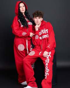 ชุดวอร์มทรงหลวมสำหรับผู้ชายและผู้หญิงชุดวอร์มแนวสตรีทโอเวอร์ไซส์แบบกำหนดเอง - Product Image 3