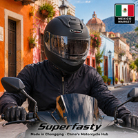 Casque de moto intégral en PP économique avec fermeture rapide, taille ajustable pour hommes et femmes, toutes saisons
