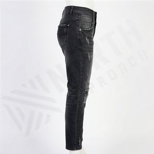 Pantalones Vaqueros Rotos Elásticos de Alta Calidad para Mujer, Estilo Nuevo en Oferta, Pantalones Casuales de Mezclilla, Logotipo Personalizado, Atuendo Elegante de Verano de Primera Calidad - Product Image 3