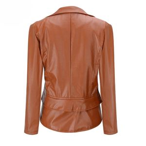 Veste en peau de mouton véritable personnalisable d'usine en gros pour femmes de grande taille support en tissu de coton doux et confortable respirant - Product Image 2