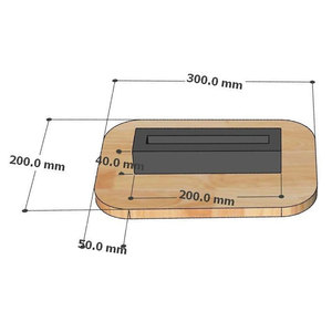 GNG010 Brown Wood Desktop Makeup <b>Mirror</b> Single-Sided 1X Magnification <b>Foldable</b> ABS Finish Stylish Standing Design - Product Image 4