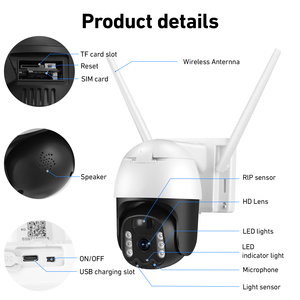 Bán chạy nhất OEM tầm nhìn ban đêm 4MP năng lượng mặt trời Máy ảnh 4G Thẻ Sim giám sát không dây ngoài trời an ninh PTZ <span class=keywords><strong>WIFI</strong></span> IP CCTV năng lượng mặt trời máy ảnh - Product Image 6