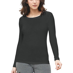 Camiseta Médica de Manga Larga para Mujer, Uniforme de Hospital, Ropa de Trabajo para el Sector Salud, Material Spandex, Detección de Agujas, Fusión sin Costuras - Product Image 1