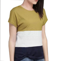 T-shirt pour femmes tendance, respirant, à séchage rapide, en coton/fibre de bambou, couleurs et tailles personnalisables, en vente en ligne