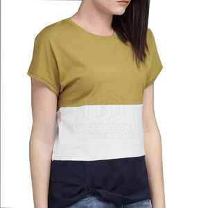 เสื้อยืดผู้หญิงแฟชั่นที่ทําจากวัสดุที่ดีที่สุดเสื้อยืดผู้หญิงสําหรับขายออนไลน์เสื้อยืดผู้หญิง - Product Image 1