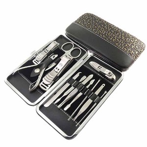 12-Piece Professional Manicure Pedicure Set Top Design Alta Qualidade Prego Suprimentos Tool Kit para Baby Care - Product Image 1
