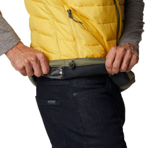 Gilet matelassé léger et rembourré pour hommes, gilet à bulles en nylon imperméable Colorblock avec design sans manches pour la chaleur hivernale - Product Image 5