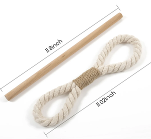 Handmade Braided Curtain Tiebacks, Farmhouse <b>Tie</b> <b>Backs</b> Rustic Holdbacks for Drapes Window Decor - Product Image 2