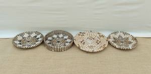 Artículo de decoración colgante, placa de algas marinas, decoración colgante de pared, cesta hecha a mano, arte de pared para decoración Interior del hogar - Product Image 6