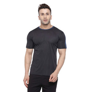 Camiseta deportiva con logotipo personalizado para hombre, ropa de gimnasio para hombre, ropa deportiva de Spandex para correr, camisetas adelgazantes para hombre, camiseta para correr - Product Image 1