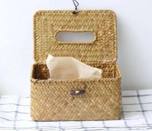 Caja de pañuelos de bambú tejida a mano Caja de bambú hecha a mano Decoración de mesa natural ecológica para el hogar Venta al por mayor de Vietnam - Product Image 2