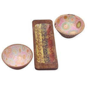 Cuencos de Madera Irregulares Personalizados, Ecológicos, Resistentes al Calor, Hechos a Mano, para Fiestas, Almacenamiento, Artesanías de Madera Natural, para Servir Frutas y Ensaladas - Product Image 5