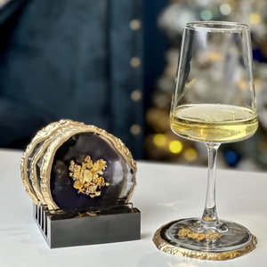 Handcrafted High Quality Modern Bohemian Resin Eco-Friendly <b>Drink</b> <b>Coaster</b> Smooth Surface <b>for</b> Luxury Home Interiors Cheap Price - Product Image 1