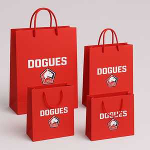 Sacs en papier de luxe imprimés sur mesure avec poignées en corde, sacs de shopping Eurotote laminés mats - Product Image 3