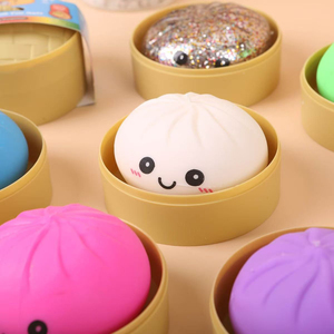 Nouveau Jouet Anti-Stress Squishy Pâton Scintillant 2026, Balle à Presser Mignonne Visage Souriant avec Boîte Vapeur pour Enfants et Adultes - Product Image 5