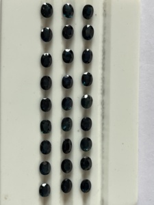 Piedras preciosas sueltas de la mejor calidad de corte ovalado de zafiro azul australiano natural de 5x4mm para la fabricación de joyas - Product Image 4