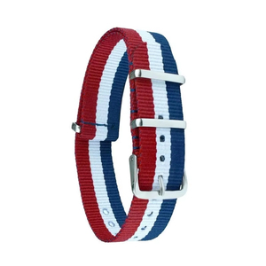 Bracelet de montre unisexe N1 rouge en nylon souple, résistant à l'eau, 20 mm, pour montres connectées, pièces de montre, bracelet de montre intelligente, ceinture de montre - Product Image 1