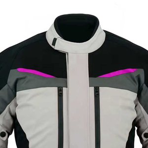Personnalisé 2025 vestes en cuir pour hommes col montant coupe ajustée vêtements de course avec protecteurs et coupe-vent - Product Image 2