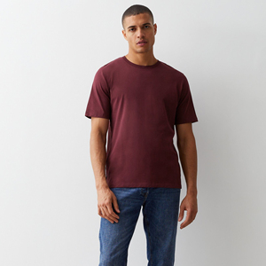 Camisetas básicas de color sólido de calidad superior 100% algodón para hombre, camiseta de ajuste regular, tela de punto personalizable - Product Image 3