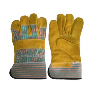 ถุงมือทำงานหนังทนทานต่องานหนักถุงมือช่างตัดหนังได้อย่างสะดวกสบายสำหรับใช้ในการก่อสร้างและขับรถ - Product Image 6