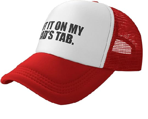 Casquette de camionneur « Put It On My Dad's Tab » unisexe pour adultes, casquette réglable pour hommes et femmes, casquettes de pêche classiques - Product Image 4